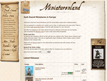 Tablet Screenshot of miniaturenland.com